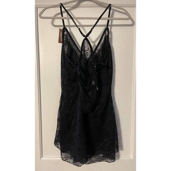 Cosmopolitan white sheer/Lace babydoll Nightie Lingerie & Thong Large NEW Bride - Picture 2 of 4